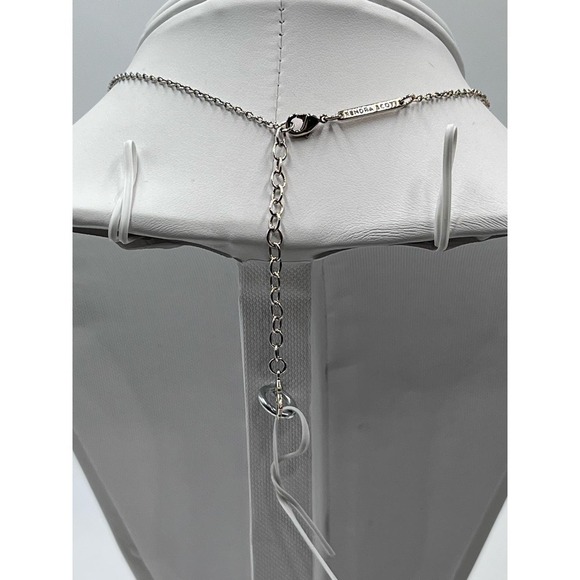 Kendra Scott Elisa Gold Plated Pendant Necklace Prong set Ivory Mother-of-Pearl - Picture 8 of 11